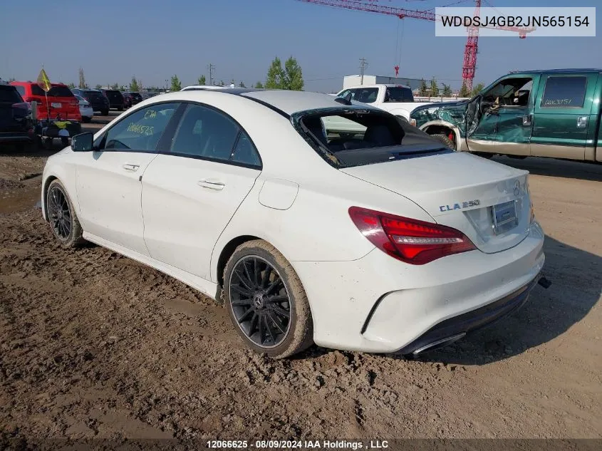 WDDSJ4GB2JN565154 2018 Mercedes-Benz Cla 250 4Matic