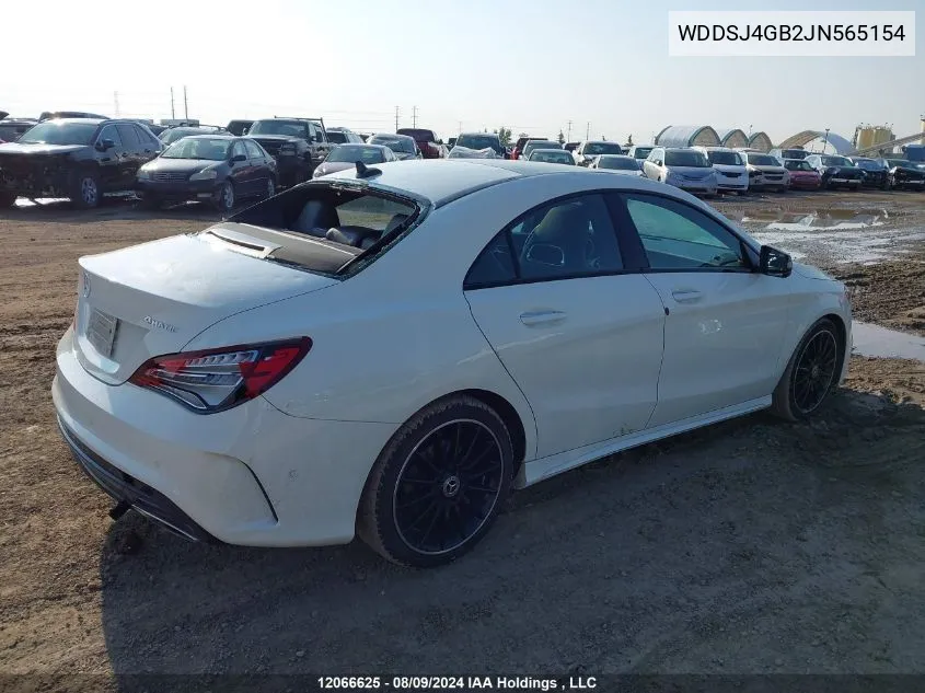 WDDSJ4GB2JN565154 2018 Mercedes-Benz Cla 250 4Matic