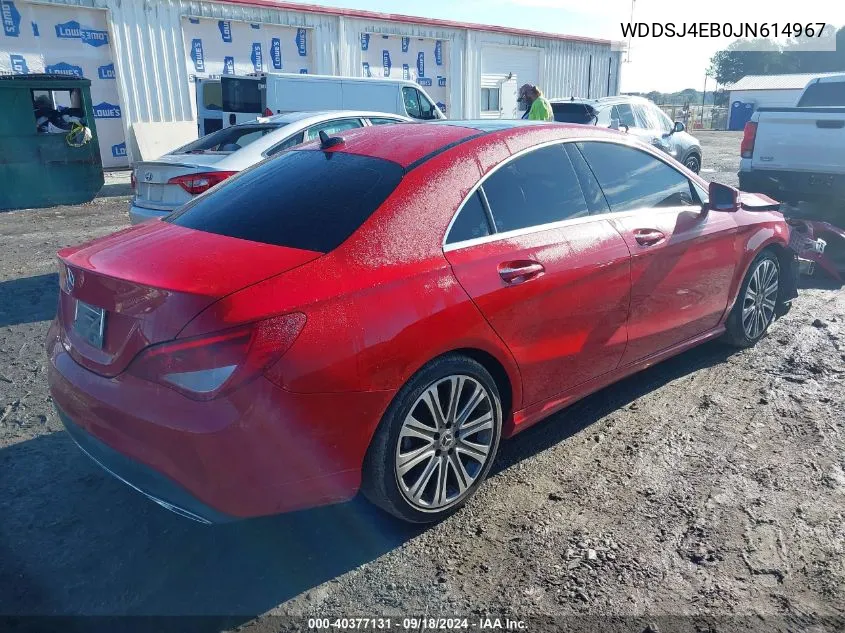 2018 Mercedes-Benz Cla 250 VIN: WDDSJ4EB0JN614967 Lot: 40377131