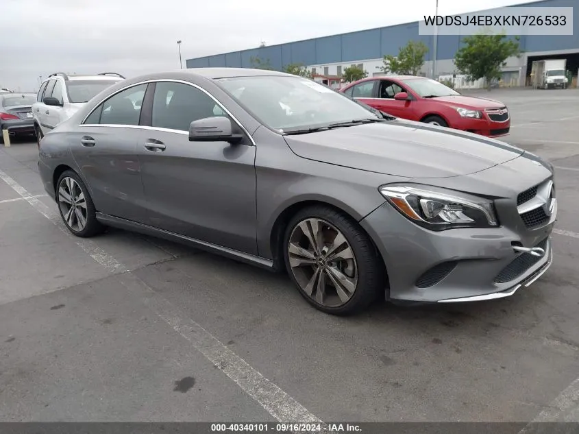 WDDSJ4EBXKN726533 2019 Mercedes-Benz Cla 250