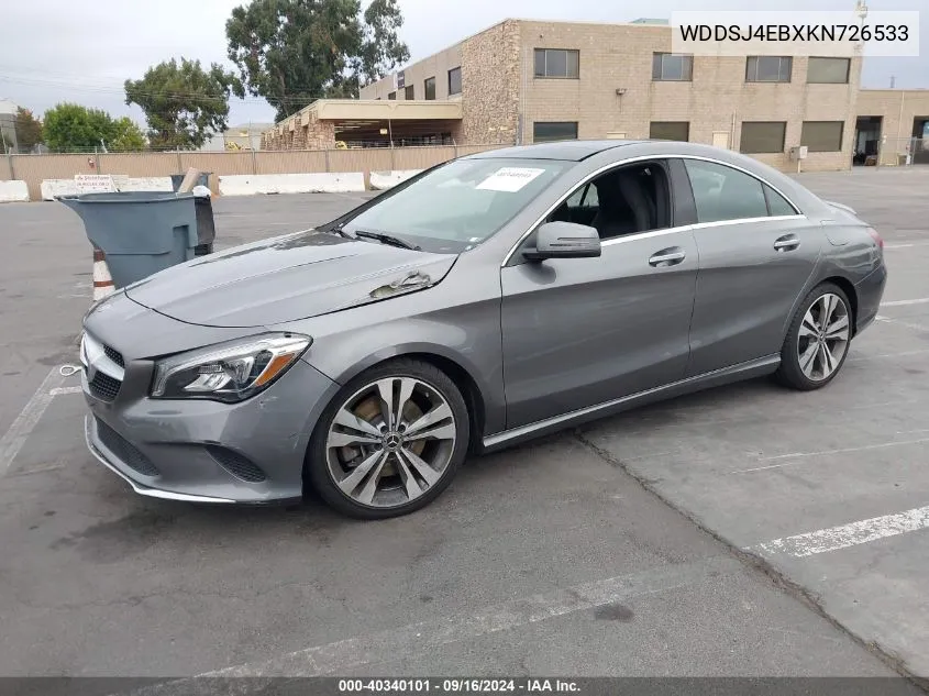 WDDSJ4EBXKN726533 2019 Mercedes-Benz Cla 250