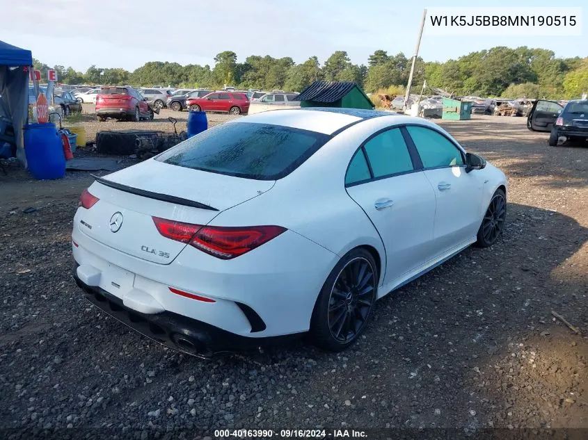 W1K5J5BB8MN190515 2021 Mercedes-Benz Cla Amg 35 4Matic