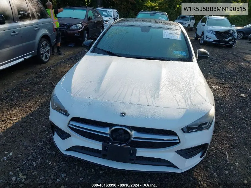 W1K5J5BB8MN190515 2021 Mercedes-Benz Cla Amg 35 4Matic