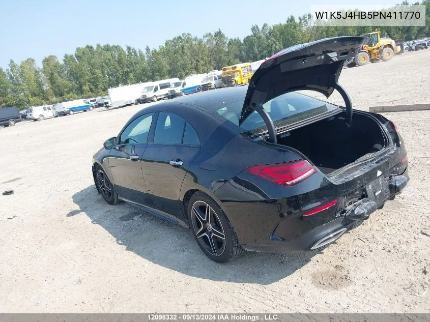 W1K5J4HB5PN411770 2023 Mercedes-Benz Cla