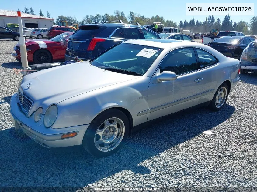 1998 Mercedes-Benz Clk 320 VIN: WDBLJ65G5WF018226 Lot: 40181047