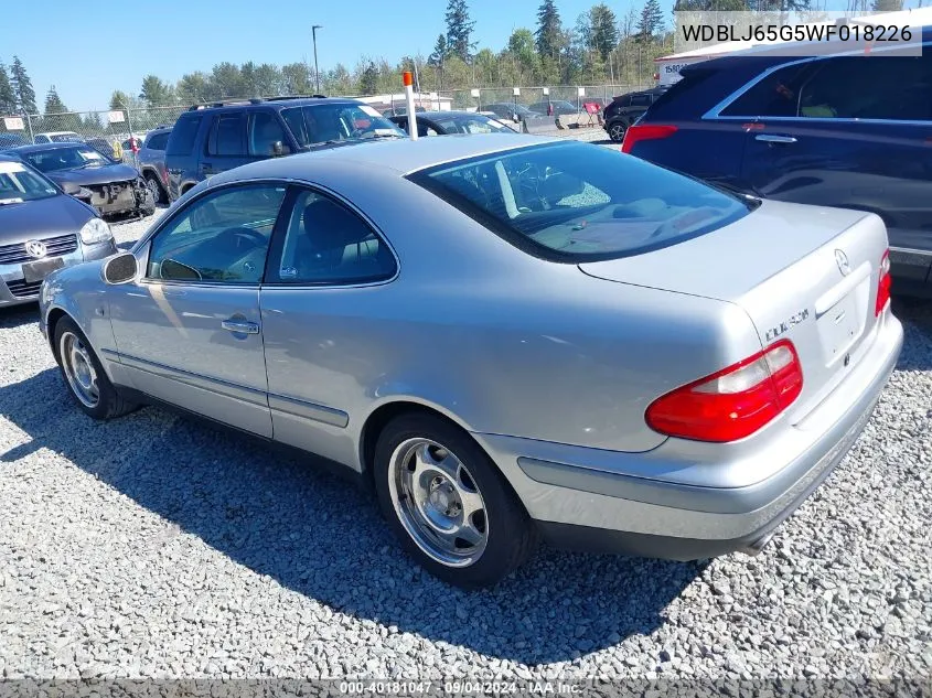 1998 Mercedes-Benz Clk 320 VIN: WDBLJ65G5WF018226 Lot: 40181047