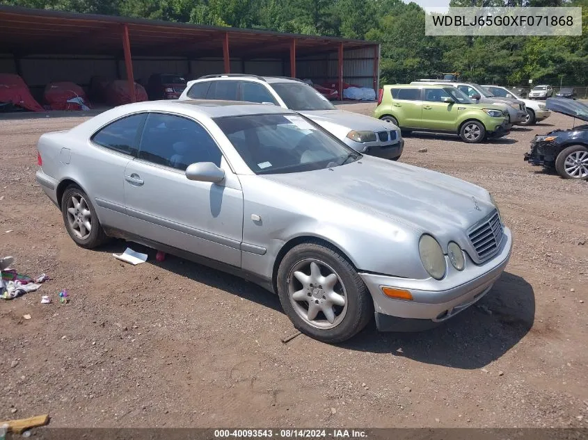 1999 Mercedes-Benz Clk 320 VIN: WDBLJ65G0XF071868 Lot: 40093543