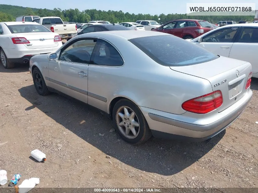 WDBLJ65G0XF071868 1999 Mercedes-Benz Clk 320