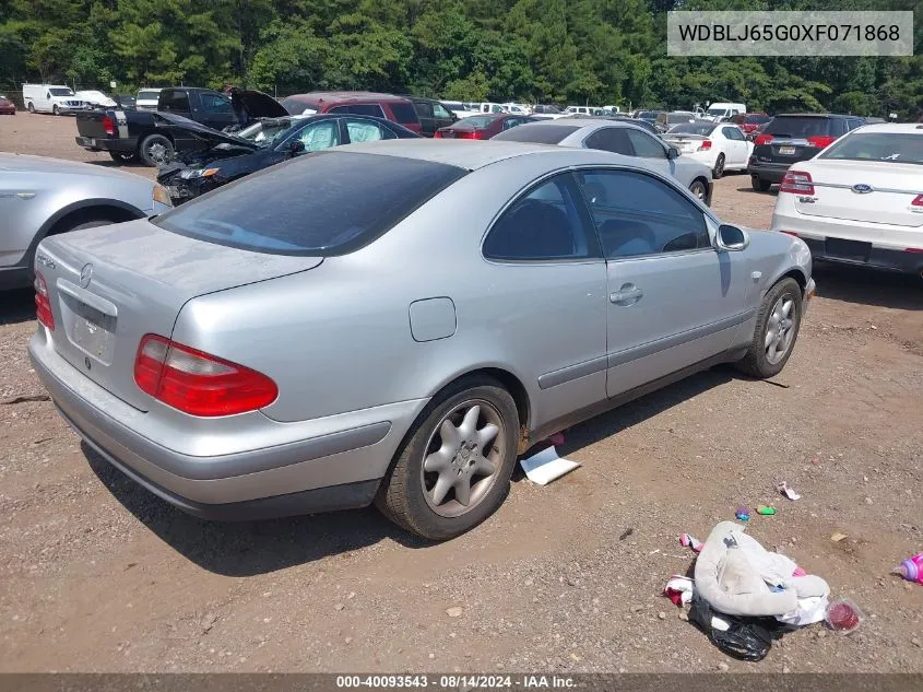 WDBLJ65G0XF071868 1999 Mercedes-Benz Clk 320