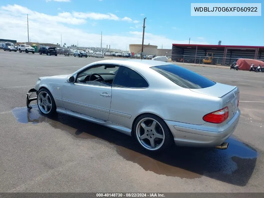 WDBLJ70G6XF060922 1999 Mercedes-Benz Clk 430