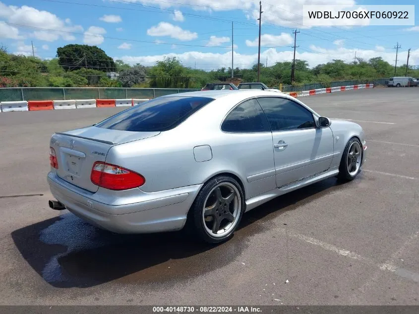 WDBLJ70G6XF060922 1999 Mercedes-Benz Clk 430