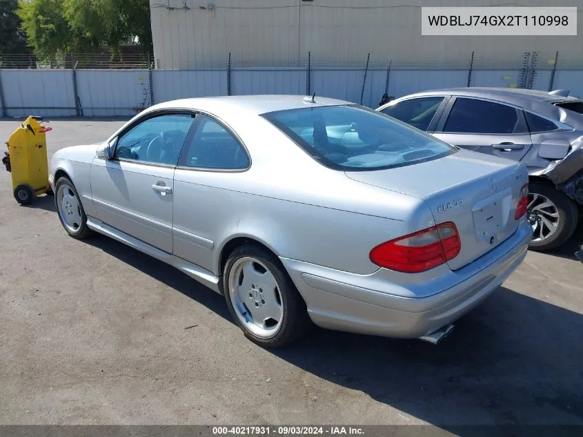 WDBLJ74GX2T110998 2002 Mercedes-Benz Clk-Class Amg