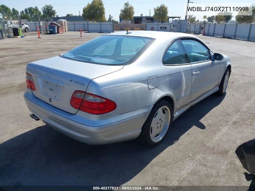 WDBLJ74GX2T110998 2002 Mercedes-Benz Clk-Class Amg