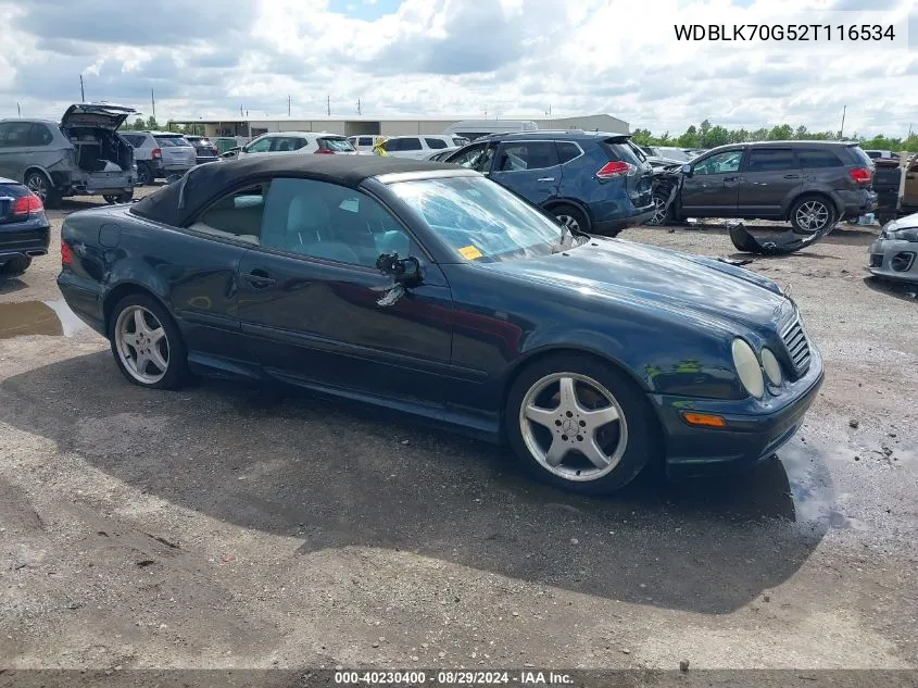 WDBLK70G52T116534 2002 Mercedes-Benz Clk 430