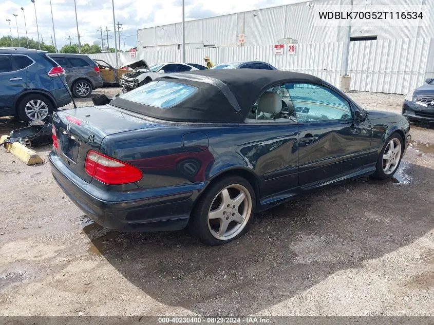 WDBLK70G52T116534 2002 Mercedes-Benz Clk 430