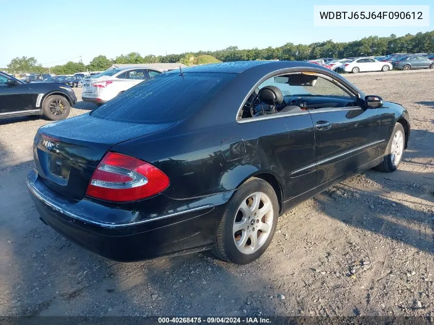 WDBTJ65J64F090612 2004 Mercedes-Benz Clk 320