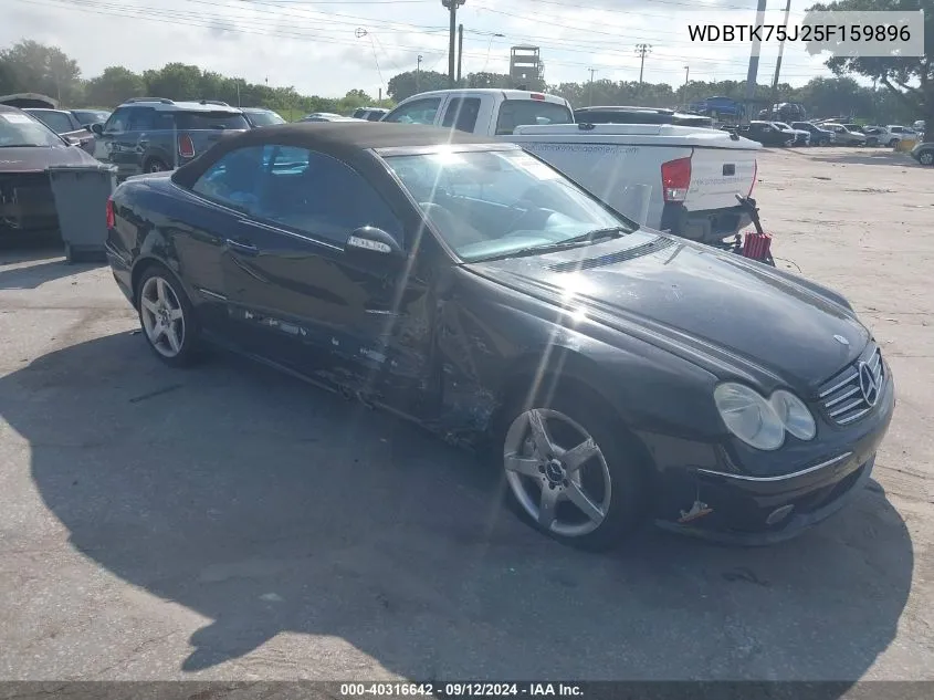 2005 Mercedes-Benz Clk 500 VIN: WDBTK75J25F159896 Lot: 40316642