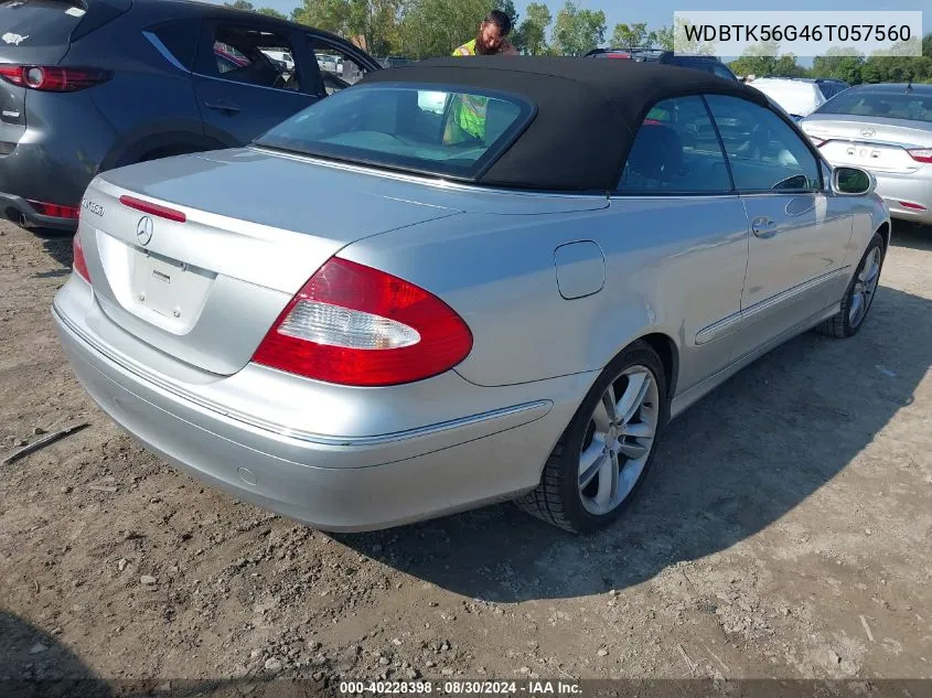 WDBTK56G46T057560 2006 Mercedes-Benz Clk 350