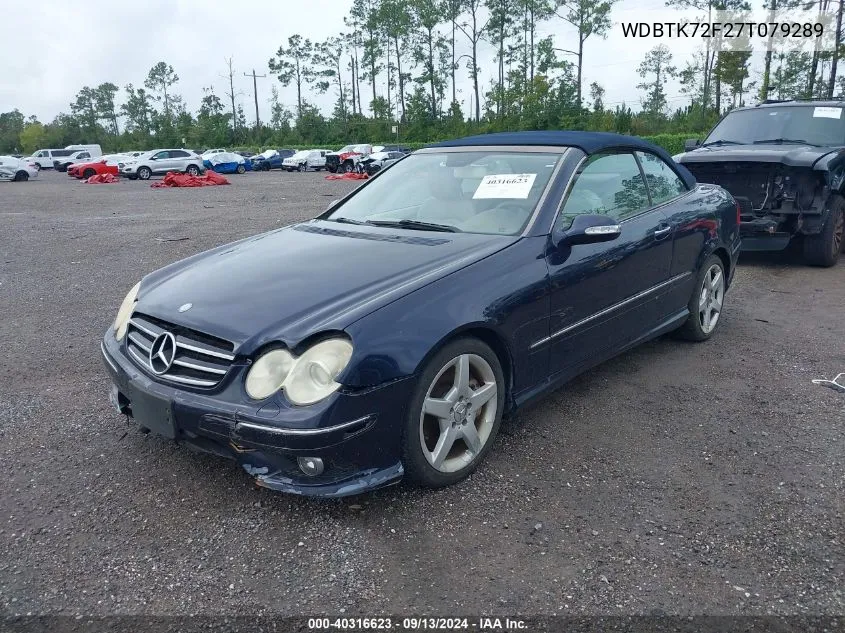 WDBTK72F27T079289 2007 Mercedes-Benz Clk 550