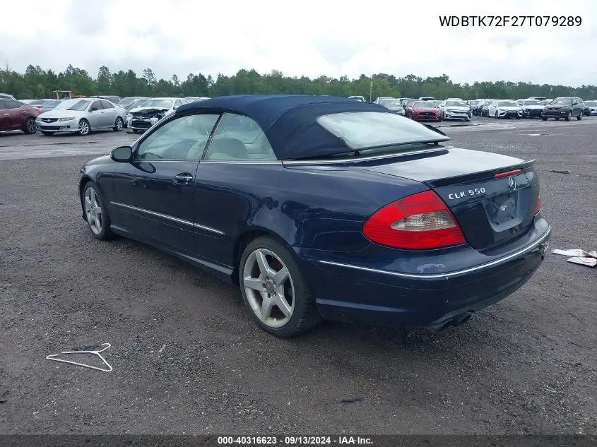 WDBTK72F27T079289 2007 Mercedes-Benz Clk 550