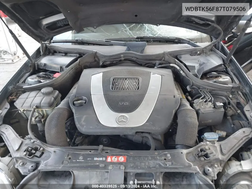 WDBTK56F87T079506 2007 Mercedes-Benz Clk 350 350