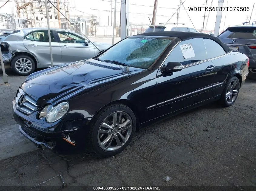 WDBTK56F87T079506 2007 Mercedes-Benz Clk 350 350