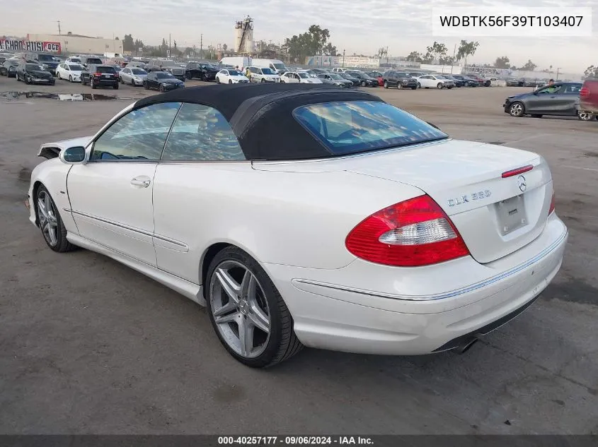 WDBTK56F39T103407 2009 Mercedes-Benz Clk 350