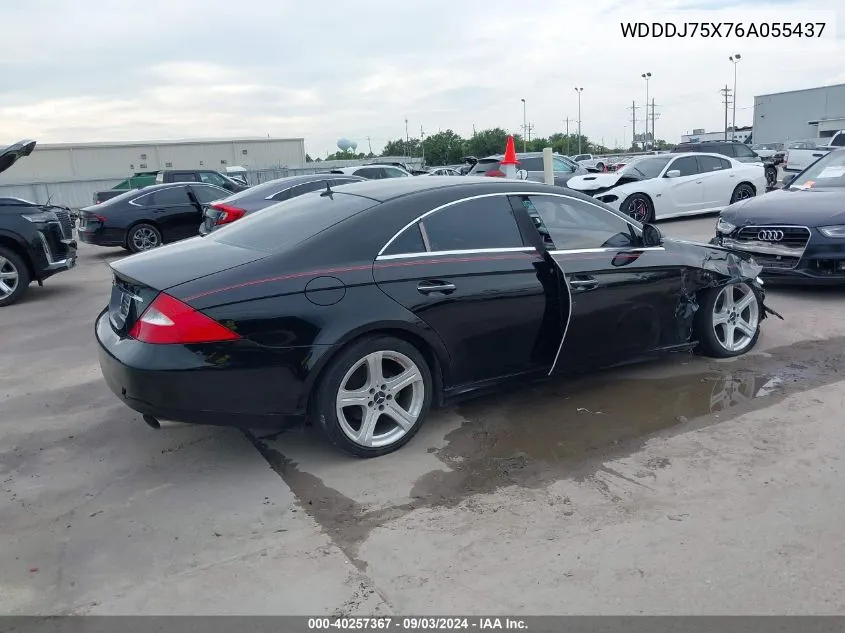 2006 Mercedes-Benz Cls 500 VIN: WDDDJ75X76A055437 Lot: 40257367