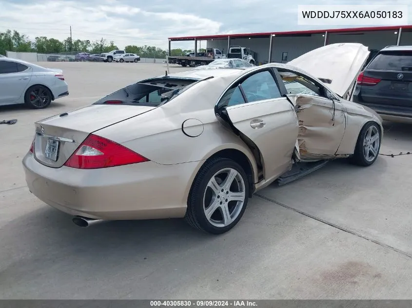 2006 Mercedes-Benz Cls 500 VIN: WDDDJ75XX6A050183 Lot: 40305830