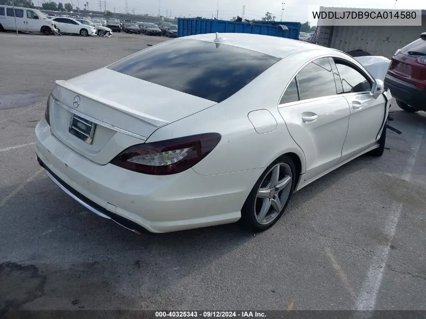 2012 Mercedes-Benz Cls 550 VIN: WDDLJ7DB9CA014580 Lot: 40325343