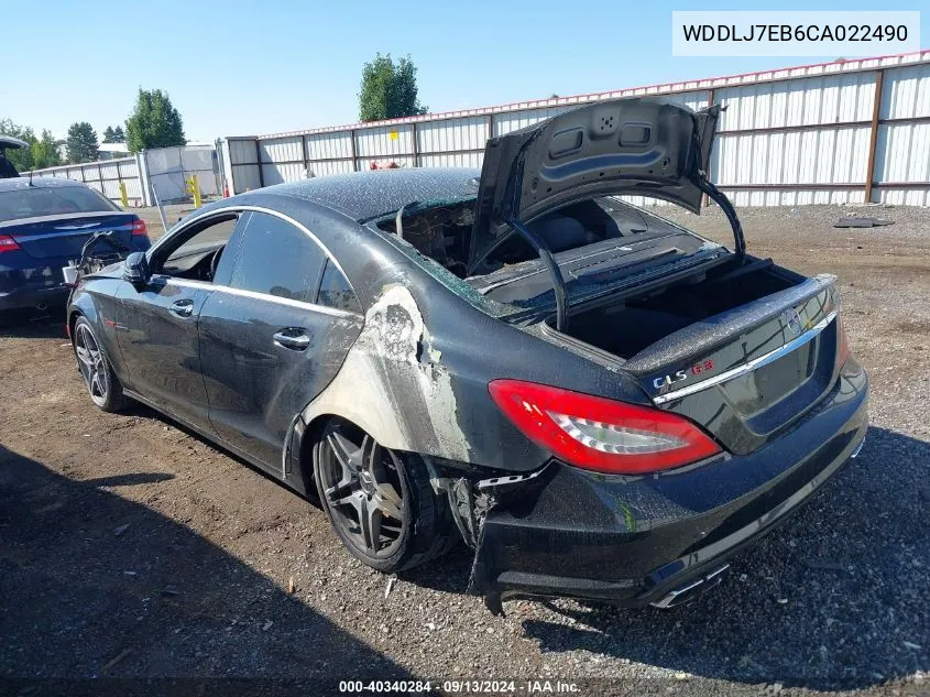 WDDLJ7EB6CA022490 2012 Mercedes-Benz Cls 63 Amg