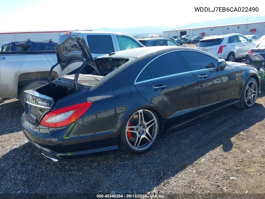 WDDLJ7EB6CA022490 2012 Mercedes-Benz Cls 63 Amg