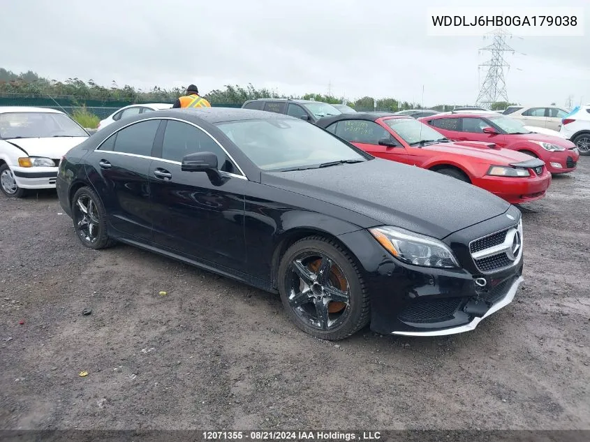 2016 Mercedes-Benz Cls VIN: WDDLJ6HB0GA179038 Lot: 12071355