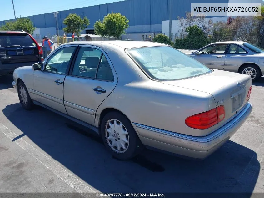 1999 Mercedes-Benz E 320 VIN: WDBJF65HXXA726052 Lot: 40297775