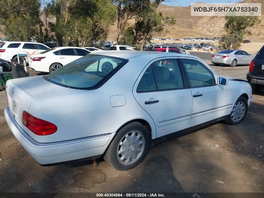 1999 Mercedes-Benz E 320 VIN: WDBJF65H7XA753340 Lot: 40304064