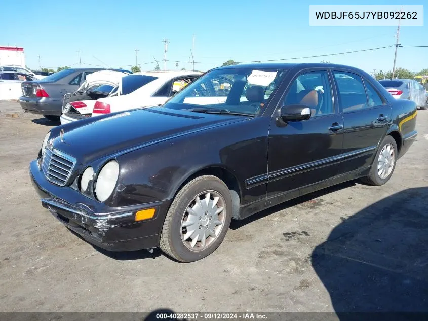 WDBJF65J7YB092262 2000 Mercedes-Benz E 320