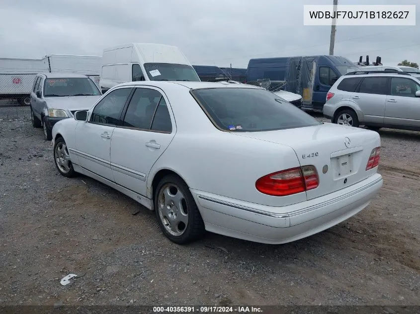 2001 Mercedes-Benz E 430 VIN: WDBJF70J71B182627 Lot: 40356391