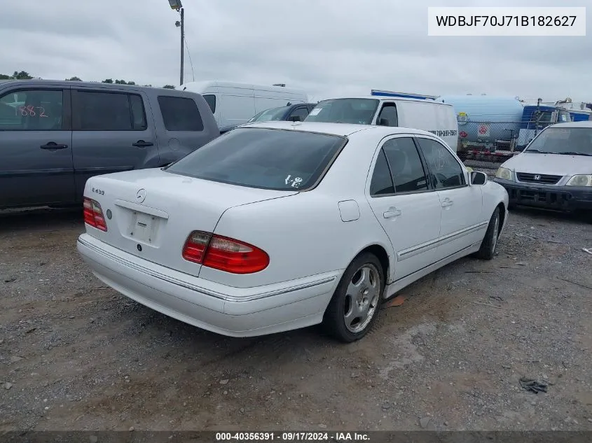 2001 Mercedes-Benz E 430 VIN: WDBJF70J71B182627 Lot: 40356391