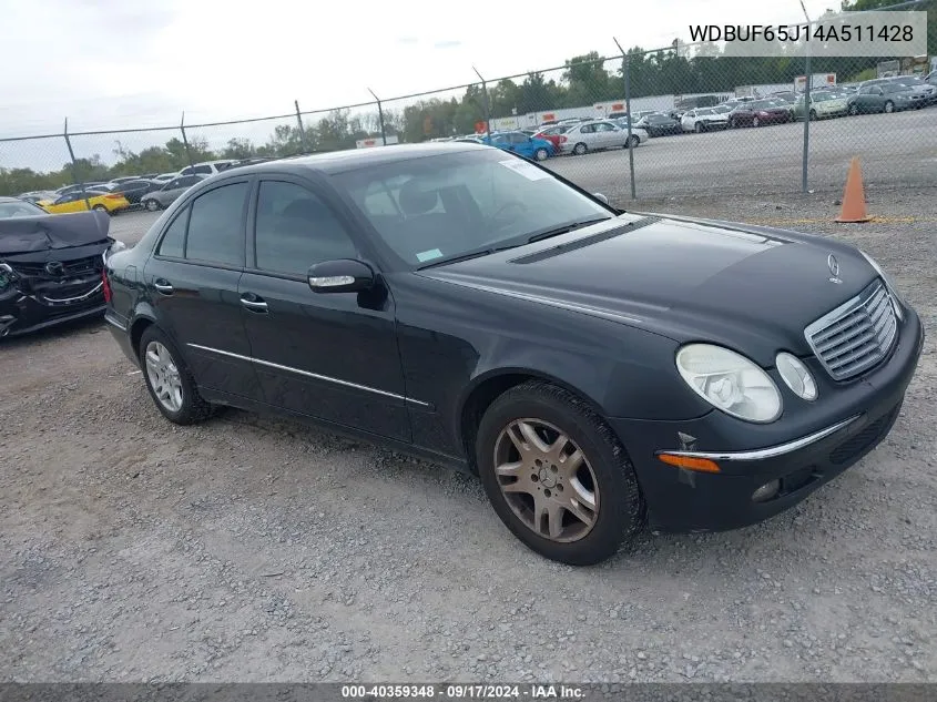 2004 Mercedes-Benz E 320 VIN: WDBUF65J14A511428 Lot: 40359348