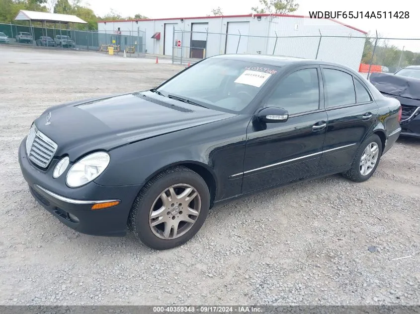 2004 Mercedes-Benz E 320 VIN: WDBUF65J14A511428 Lot: 40359348