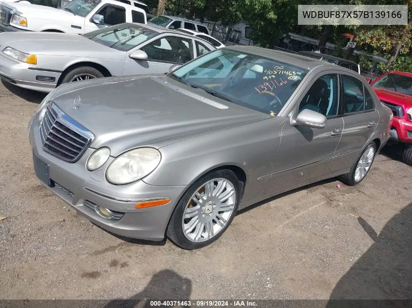 2007 Mercedes-Benz E 350 4Matic VIN: WDBUF87X57B139166 Lot: 40371463