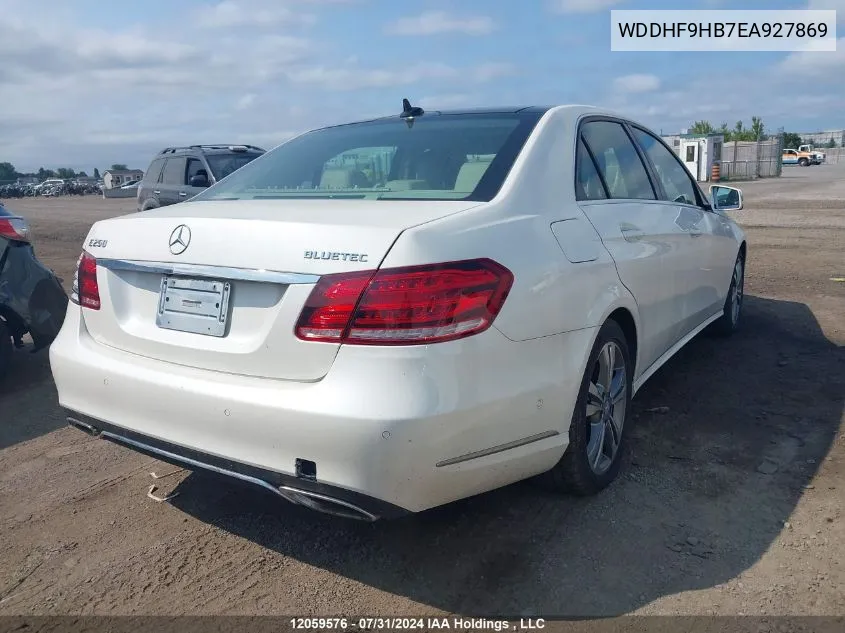 WDDHF9HB7EA927869 2014 Mercedes-Benz E-Class