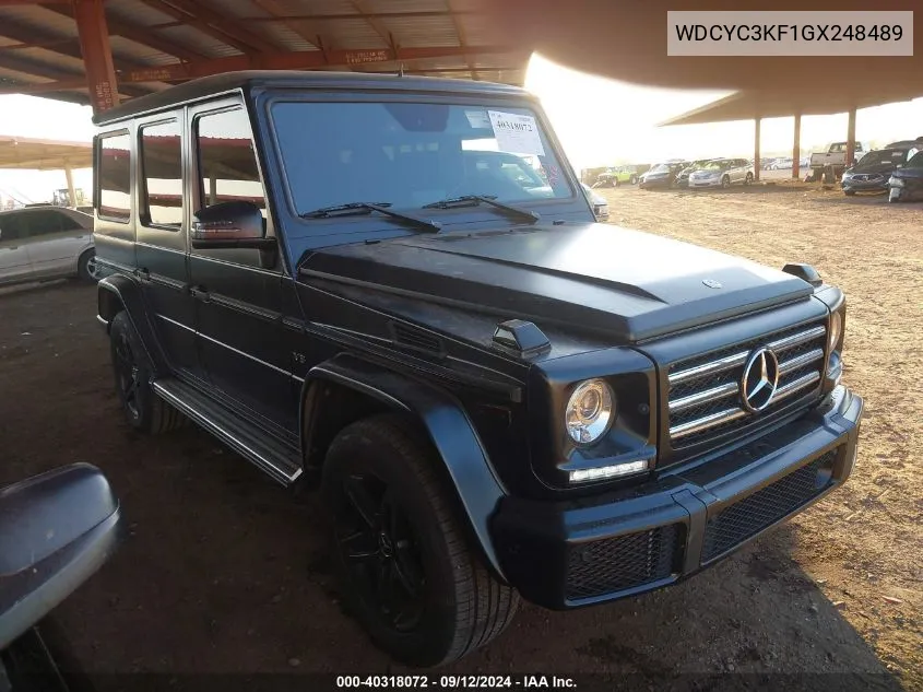 2016 Mercedes-Benz G 550 550 VIN: WDCYC3KF1GX248489 Lot: 40318072