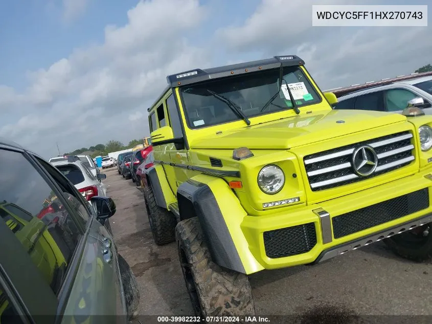 WDCYC5FF1HX270743 2017 Mercedes-Benz G 550 4X4 Squared