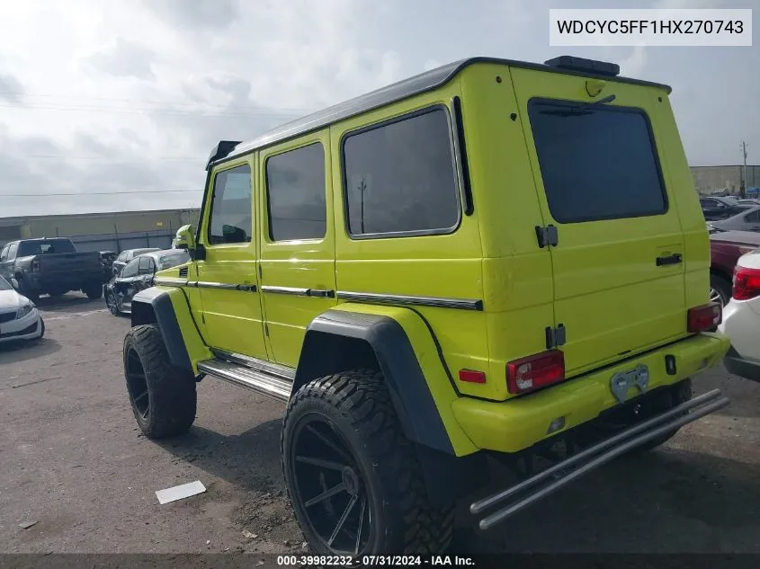 WDCYC5FF1HX270743 2017 Mercedes-Benz G 550 4X4 Squared