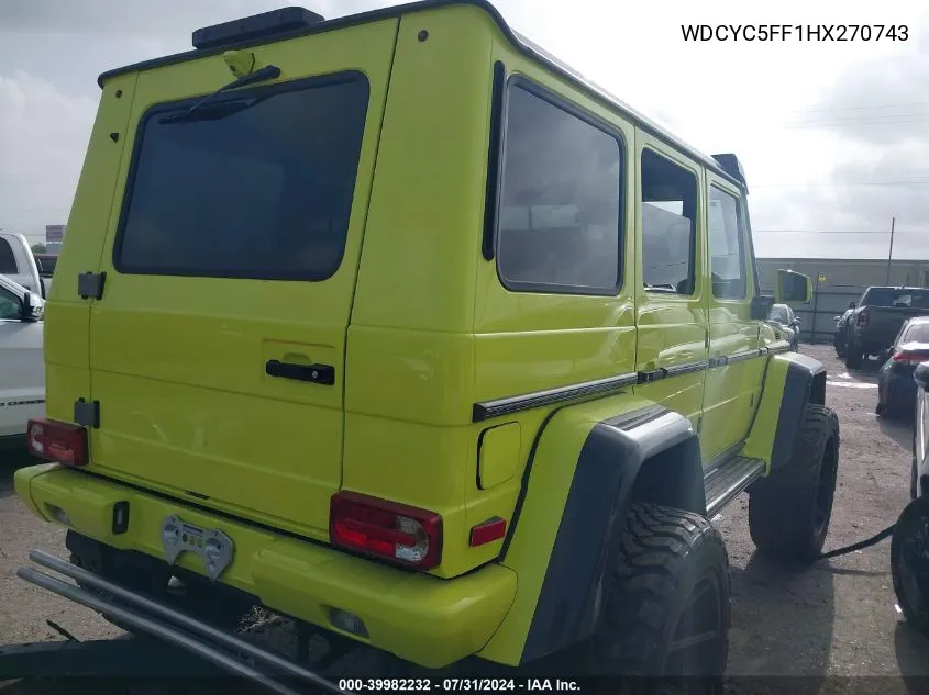 WDCYC5FF1HX270743 2017 Mercedes-Benz G 550 4X4 Squared