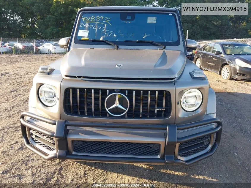 2021 Mercedes-Benz Amg G 63 4Matic VIN: W1NYC7HJ2MX394915 Lot: 40288952