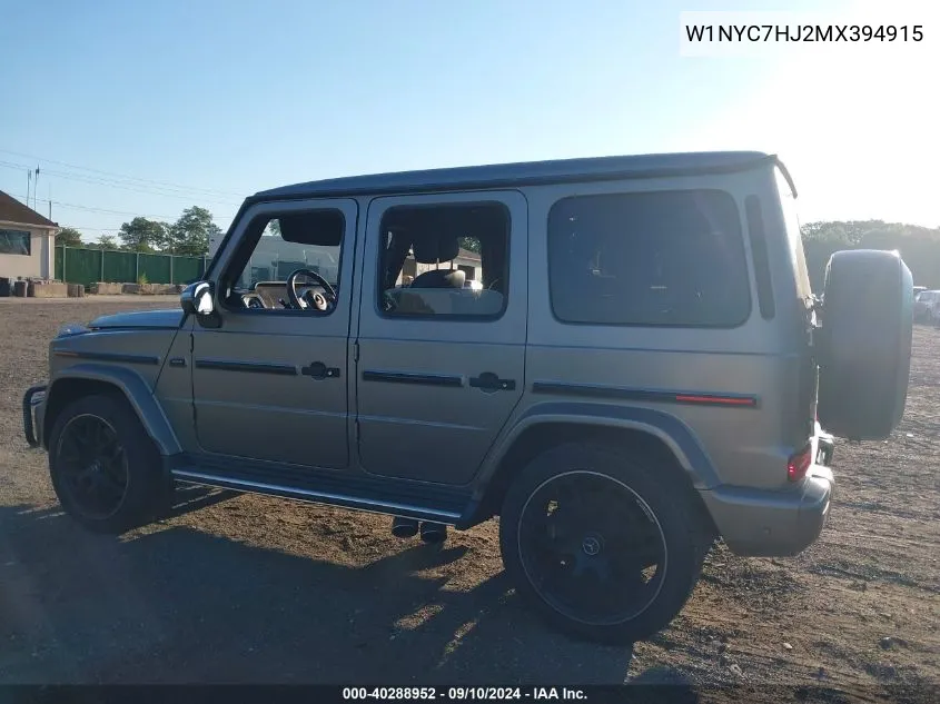 W1NYC7HJ2MX394915 2021 Mercedes-Benz Amg G 63 4Matic