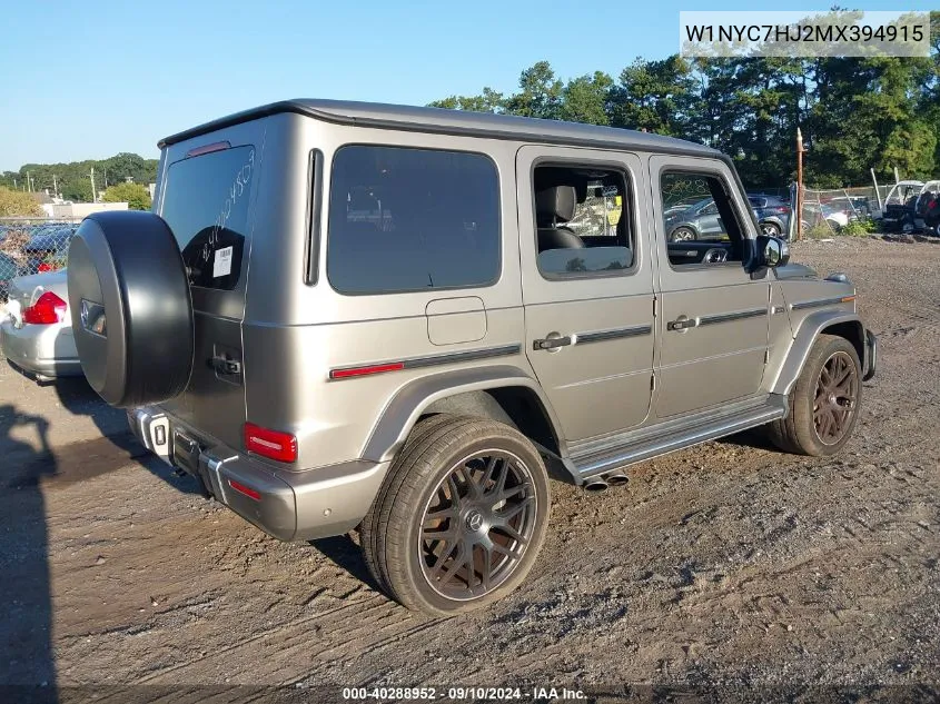 W1NYC7HJ2MX394915 2021 Mercedes-Benz Amg G 63 4Matic