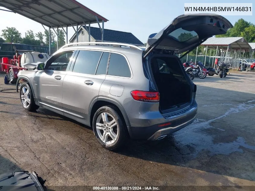 2021 Mercedes-Benz Glb 250 4Matic VIN: W1N4M4HB5MW146831 Lot: 40130308